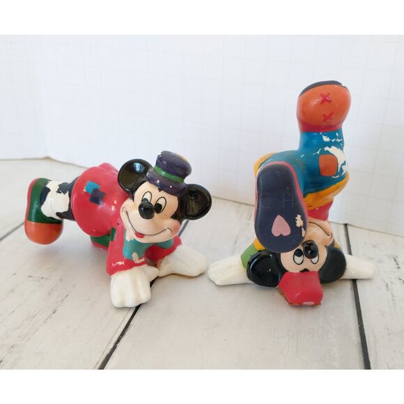 Disney Mickey Mouse Clowns Mickey & Co Collectible Vintage Figures Mickey Circus - Picture 1 of 14